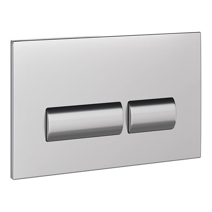 Fairford Virta Chrome Flush Plate with Square Buttons