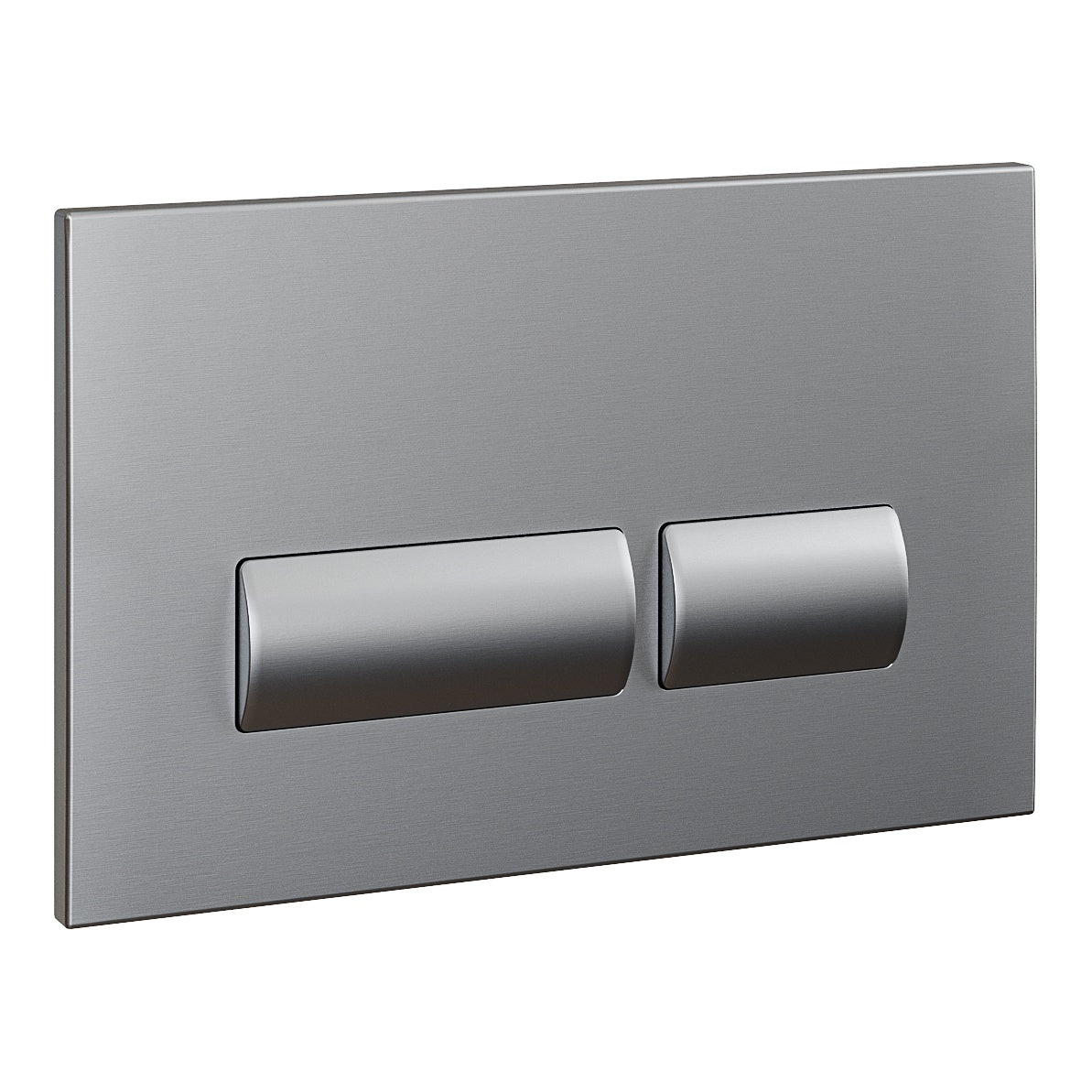 Fairford Virta Gunmetal Flush Plate with Square Buttons