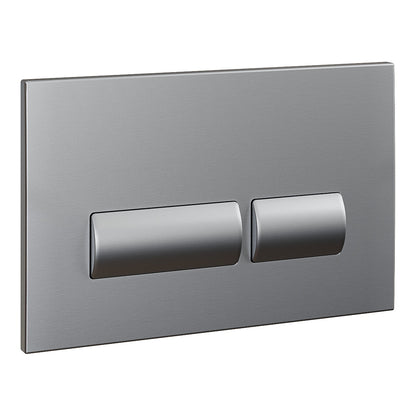 Fairford Virta Gunmetal Flush Plate with Square Buttons