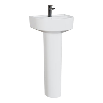 Fairford Handel 420mm 1TH Basin and Full Pedestal