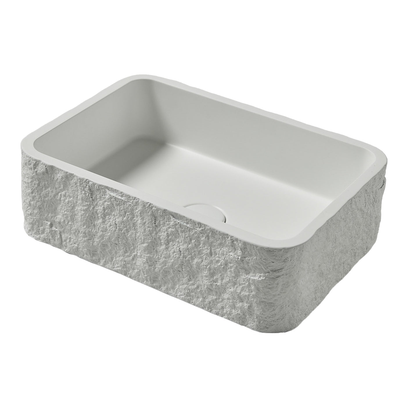 406 x 286mm Naturale White Rectangle Countertop Basin