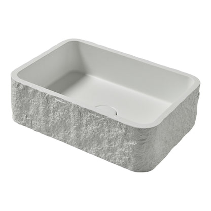 406 x 286mm Naturale White Rectangle Countertop Basin