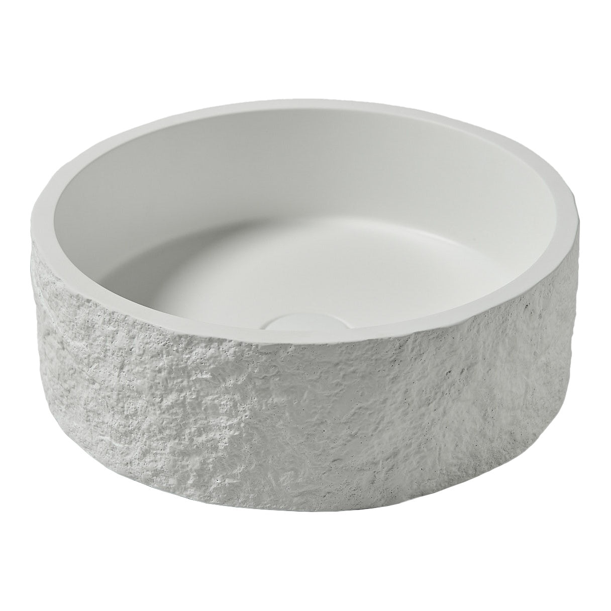 365 x 365mm Naturale White Round Countertop Basin