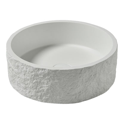 365 x 365mm Naturale White Round Countertop Basin