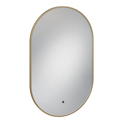 Fairford Aubrey Brushed Brass 500 x 800mm Mirror