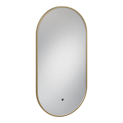 Fairford Aubrey Slim Brushed Brass 400 x 800mm Mirror