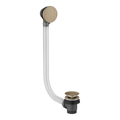 Fairford Brushed Brass Pop Up Bath Waste and Overflow