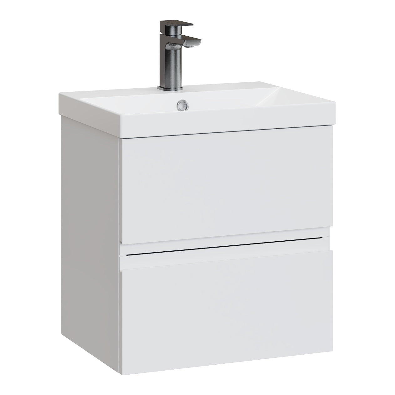 Fairford Finesse 500mm Satin White Wall Hung Vanity Unit