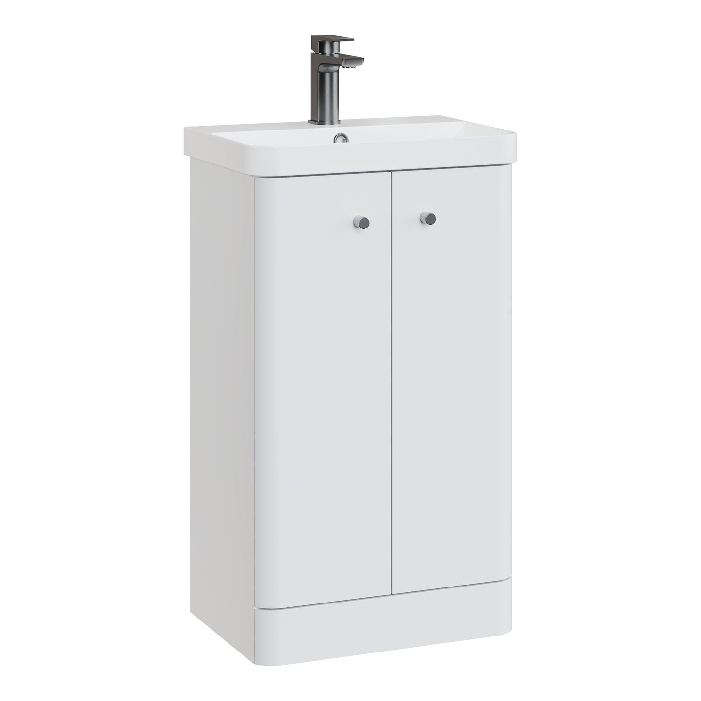 Fairford Crayo 500mm Gloss White Floor Standing Vanity Unit