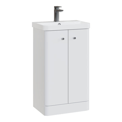 Fairford Crayo 500mm Gloss White Floor Standing Vanity Unit
