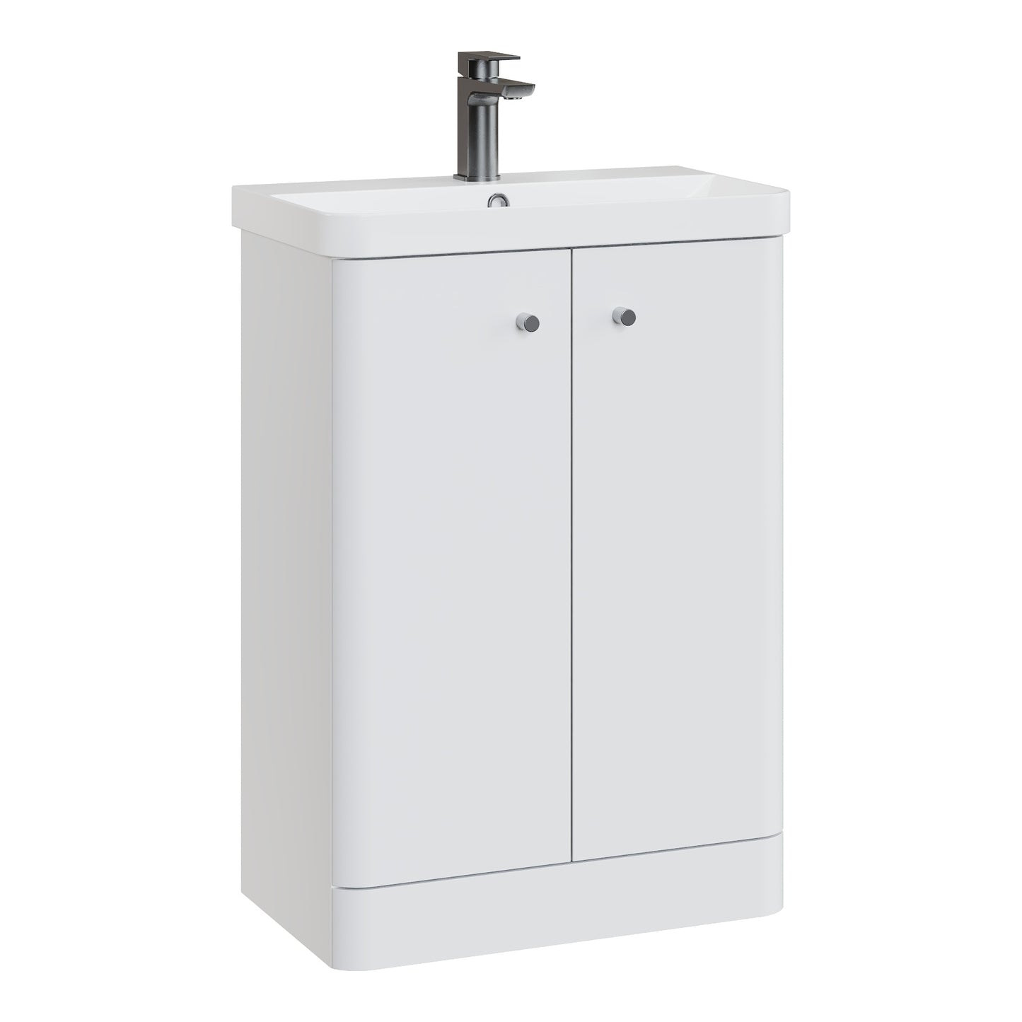 Fairford Crayo 600mm Gloss White Floor Standing Vanity Unit