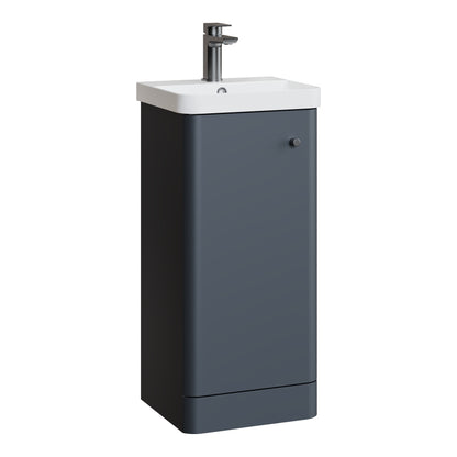 Fairford Crayo 400mm Soft Black Floor Standing Vanity Unit