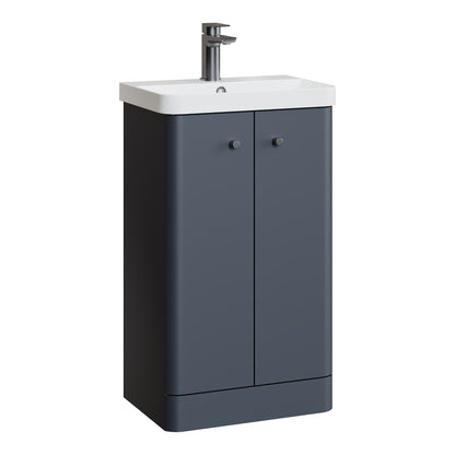 Fairford Crayo 500mm Soft Black Floor Standing Vanity Unit