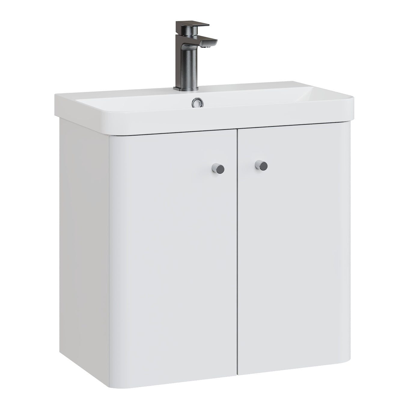 Fairford Crayo 600mm Gloss White Wall Hung Vanity Unit