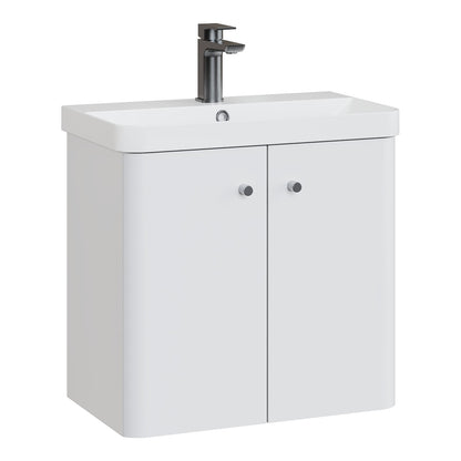 Fairford Crayo 600mm Gloss White Wall Hung Vanity Unit