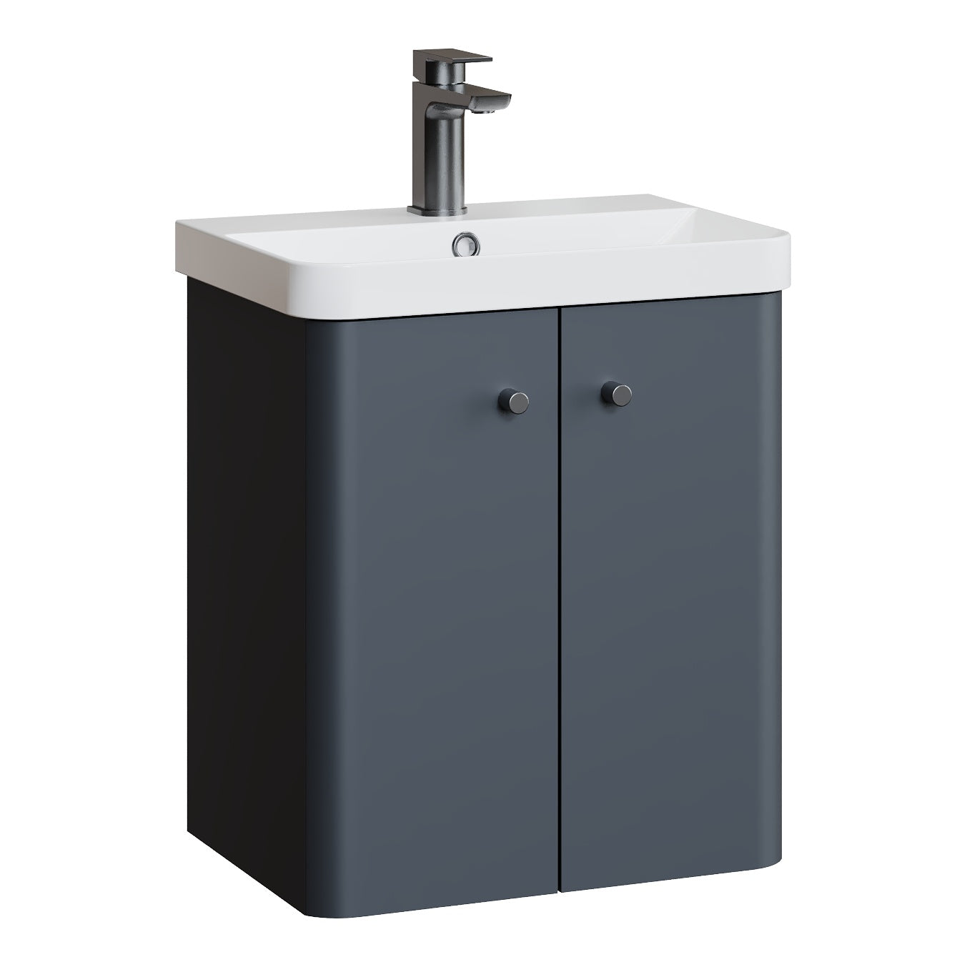 Fairford Crayo 500mm Soft Black Wall Hung Vanity Unit
