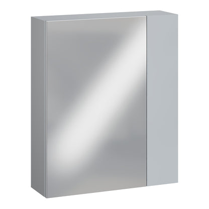 Fairford Aspri Satin Grey 600mm Mirror Cabinet