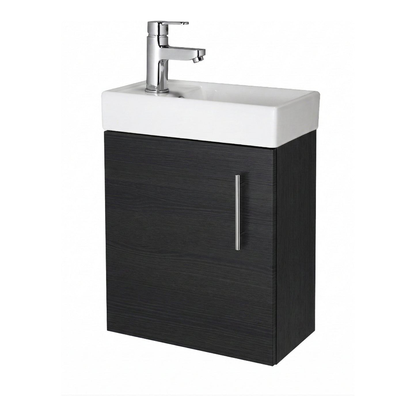 Fairford Minimalist 400mm Hacienda Black Floor Standing Vanity Unit