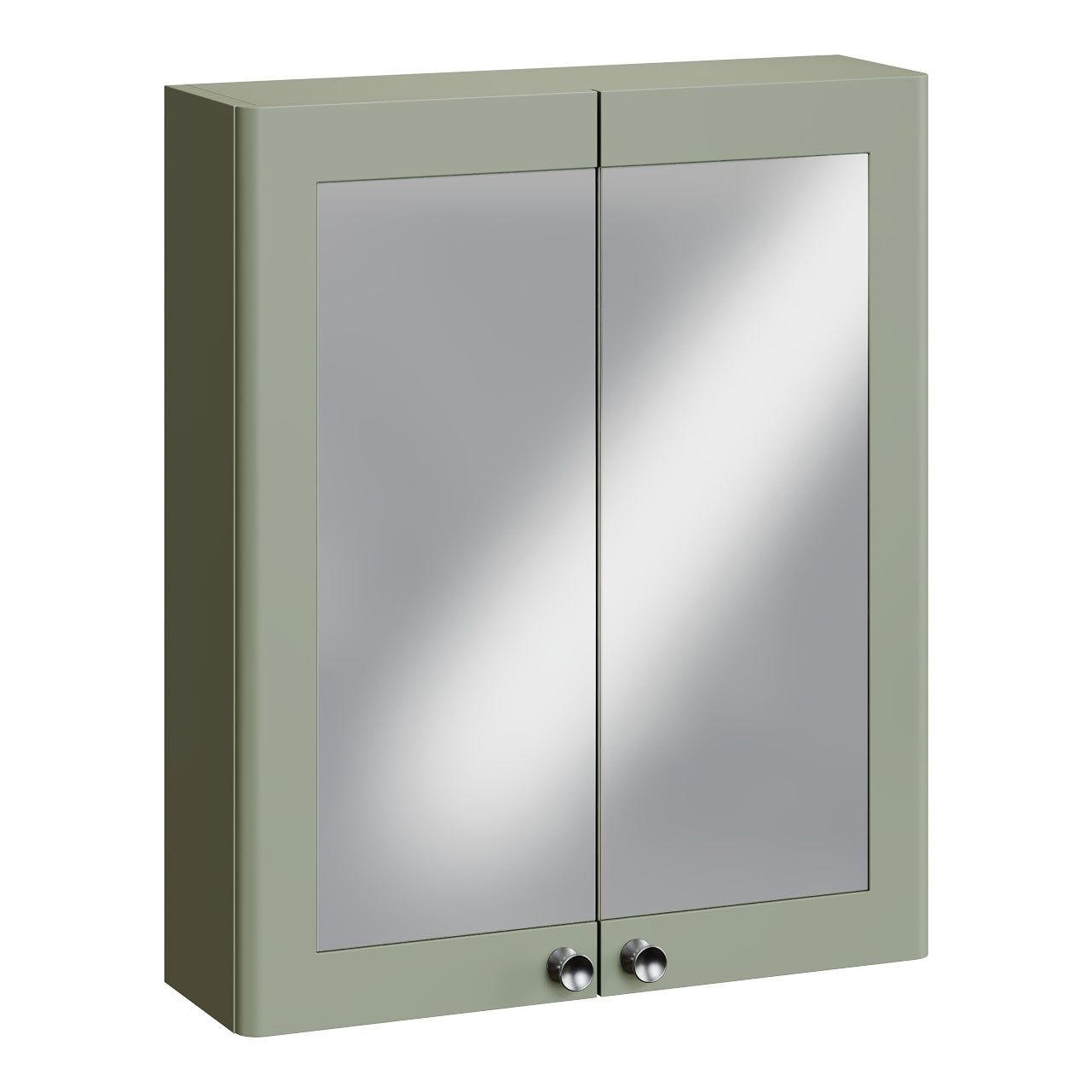 Fairford Laurel 600mm Satin Green Mirror Cabinet