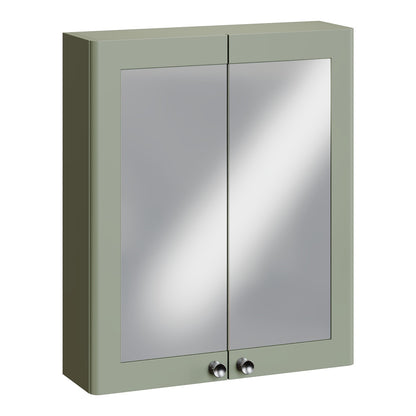Fairford Laurel 600mm Satin Green Mirror Cabinet