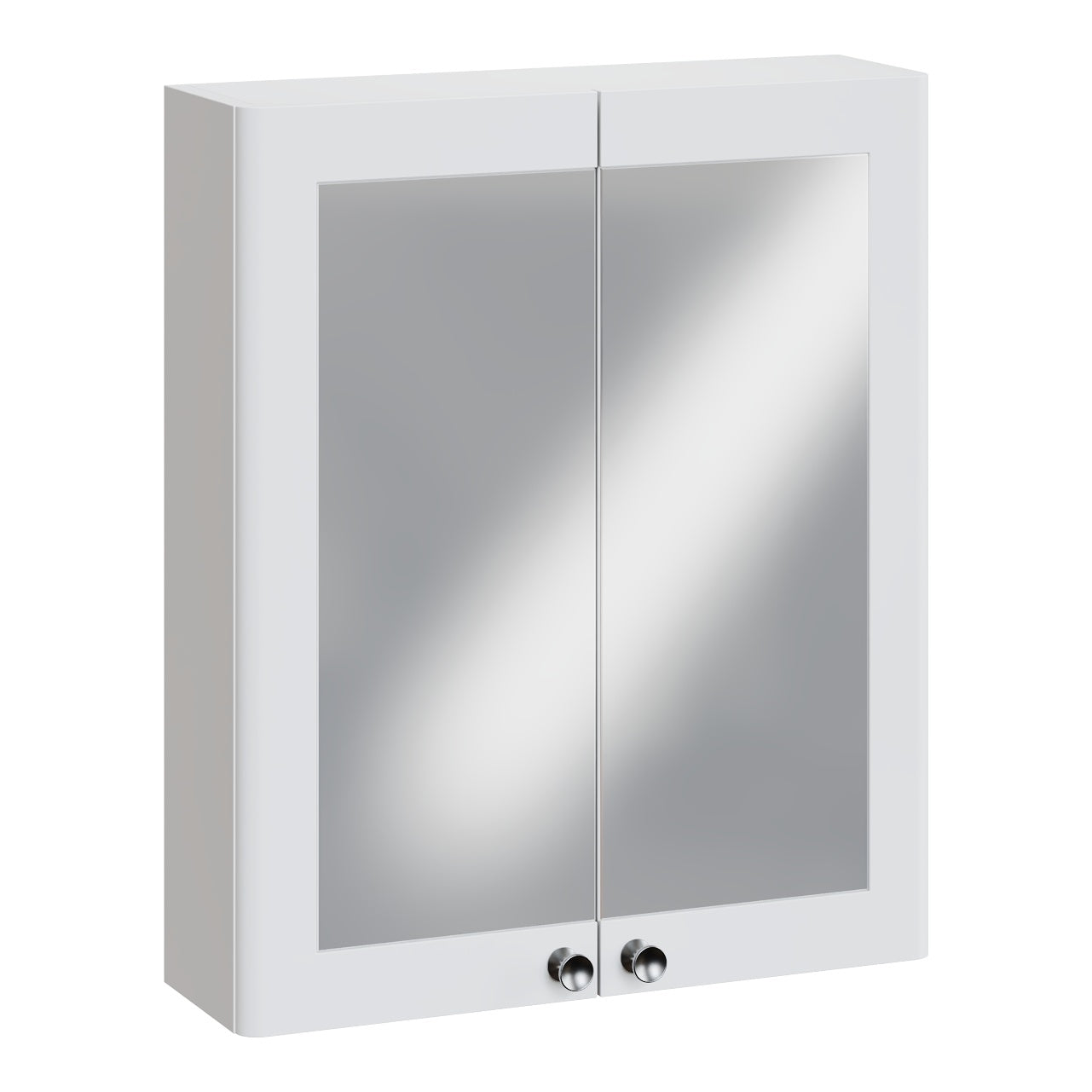 Fairford Laurel 600mm Satin White Mirror Cabinet