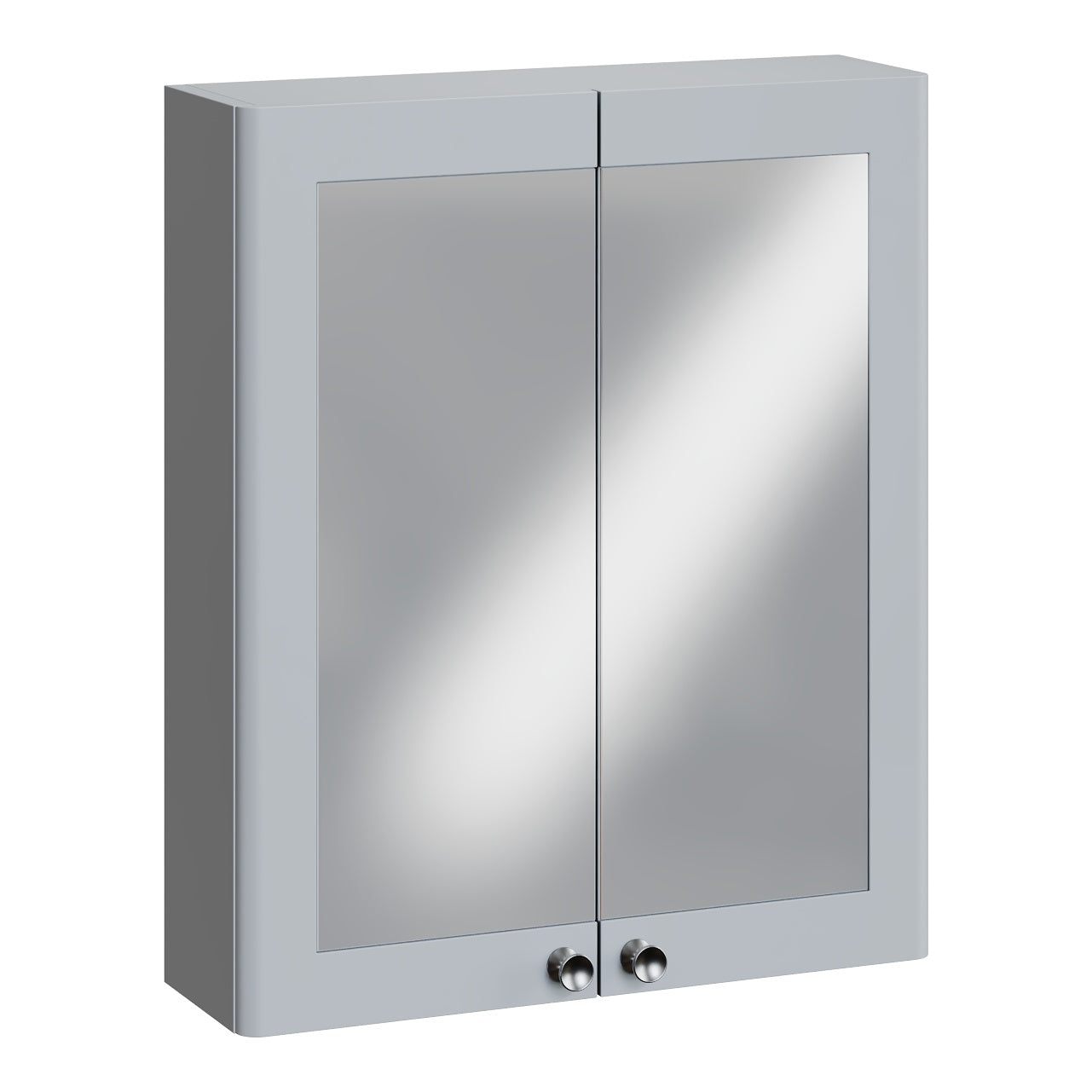 Fairford Laurel 600mm Satin Grey Mirror Cabinet