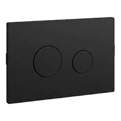Fairford Matt Black Dual Flush Plate