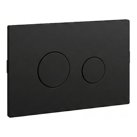 Fairford Matt Black Dual Flush Plate