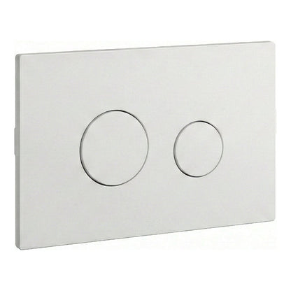 Fairford Matt White Dual Flush Plate