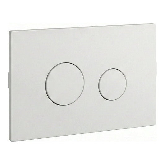 Fairford Matt White Dual Flush Plate