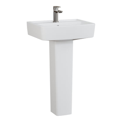 Fairford Mellow 520mm 1TH Basin and Full Pedestal
