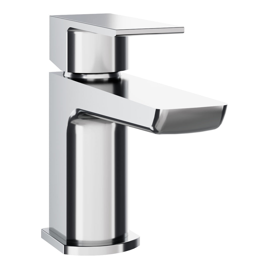 Fairford Una Mini Basin Mixer with Push Button Waste