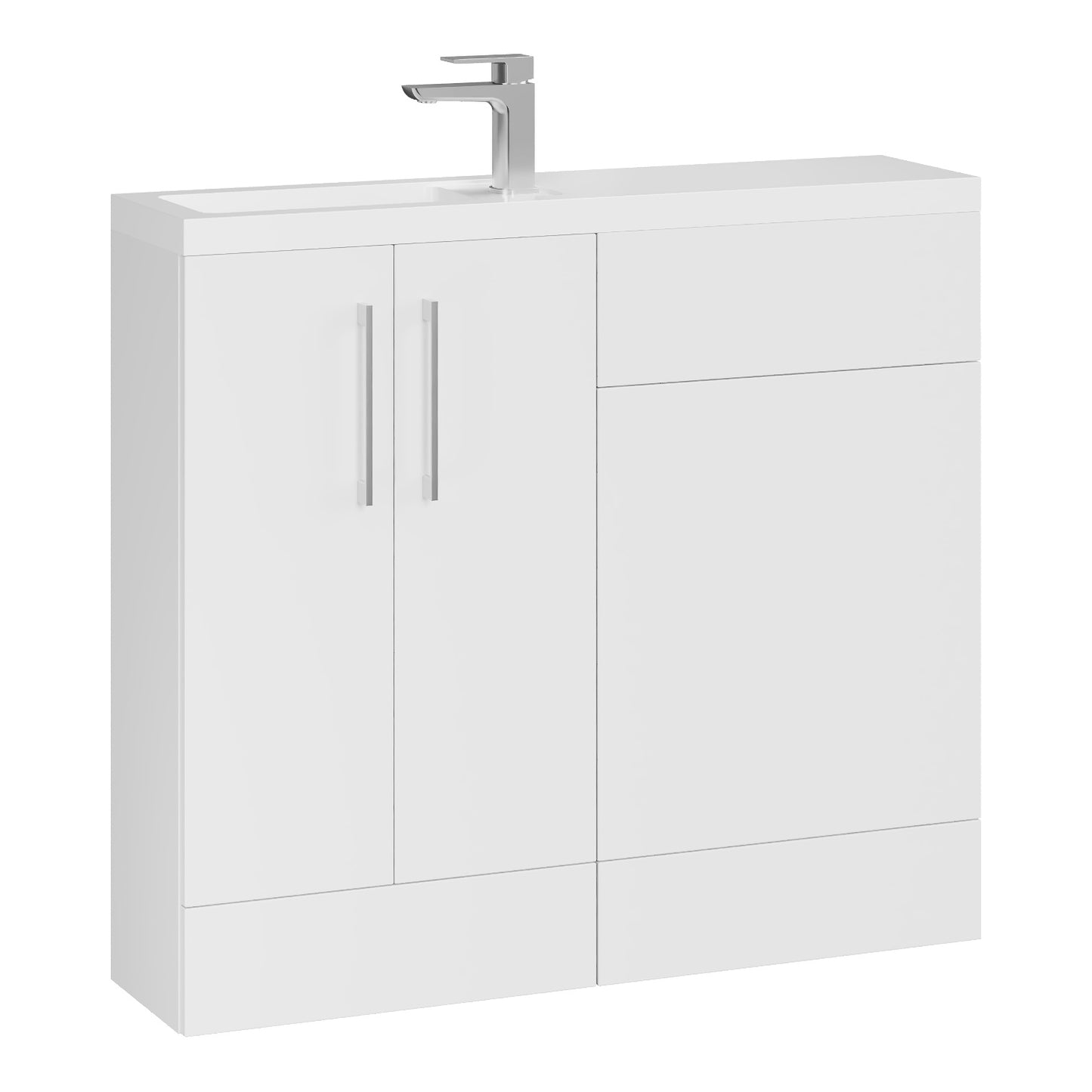 Fairford Union 1000mm Gloss White Pack
