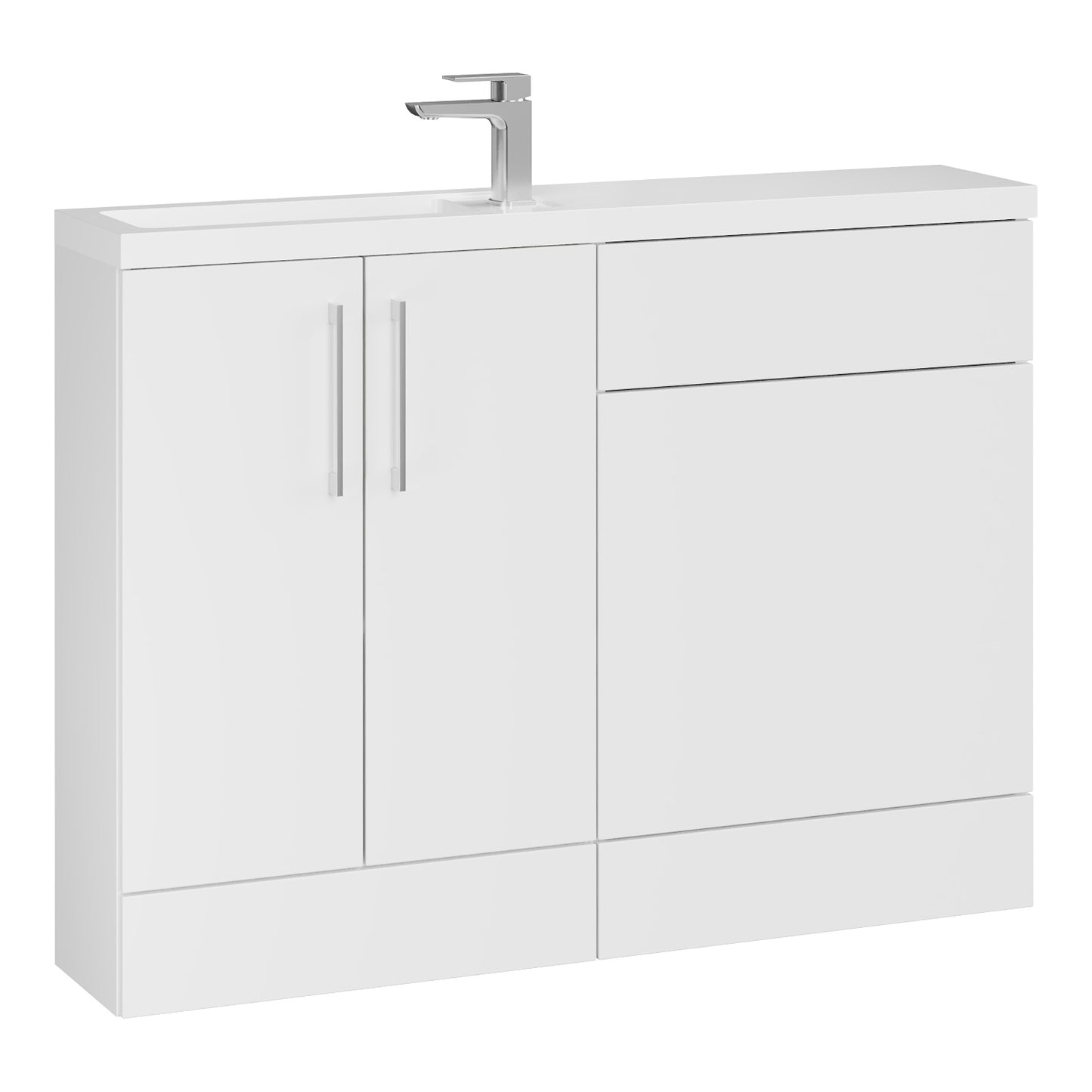 Fairford Union 1200mm Gloss White Pack
