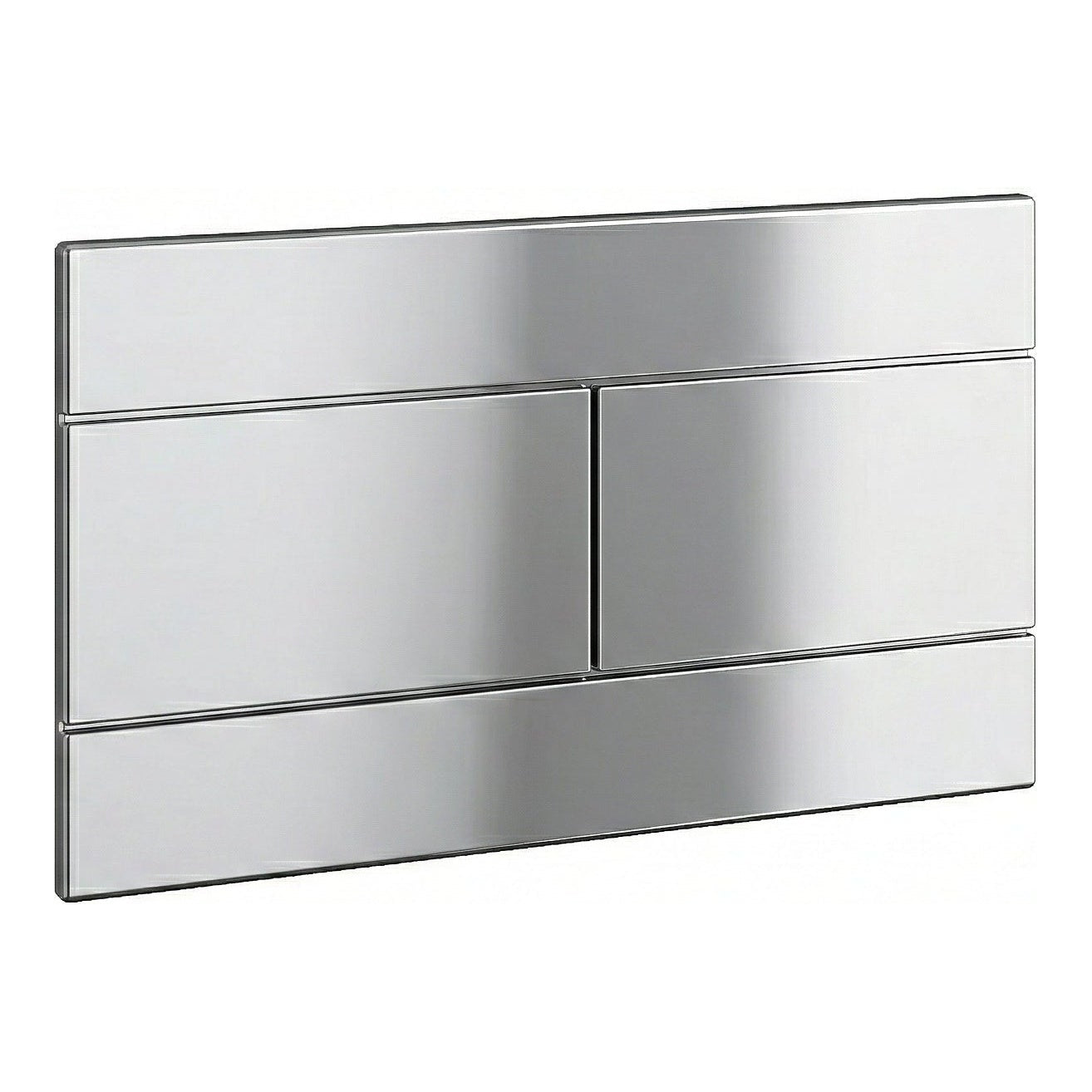 Fairford Klar Chrome Flush Plate with Square Buttons