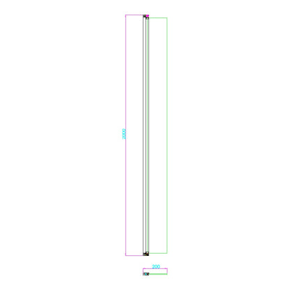 Fairford 10mm 200mm Hinged Return Panel