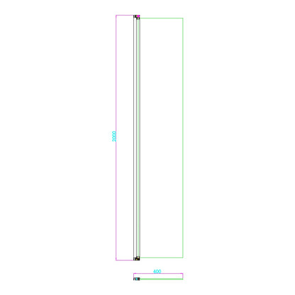 Fairford 10mm 400mm Hinged Return Panel