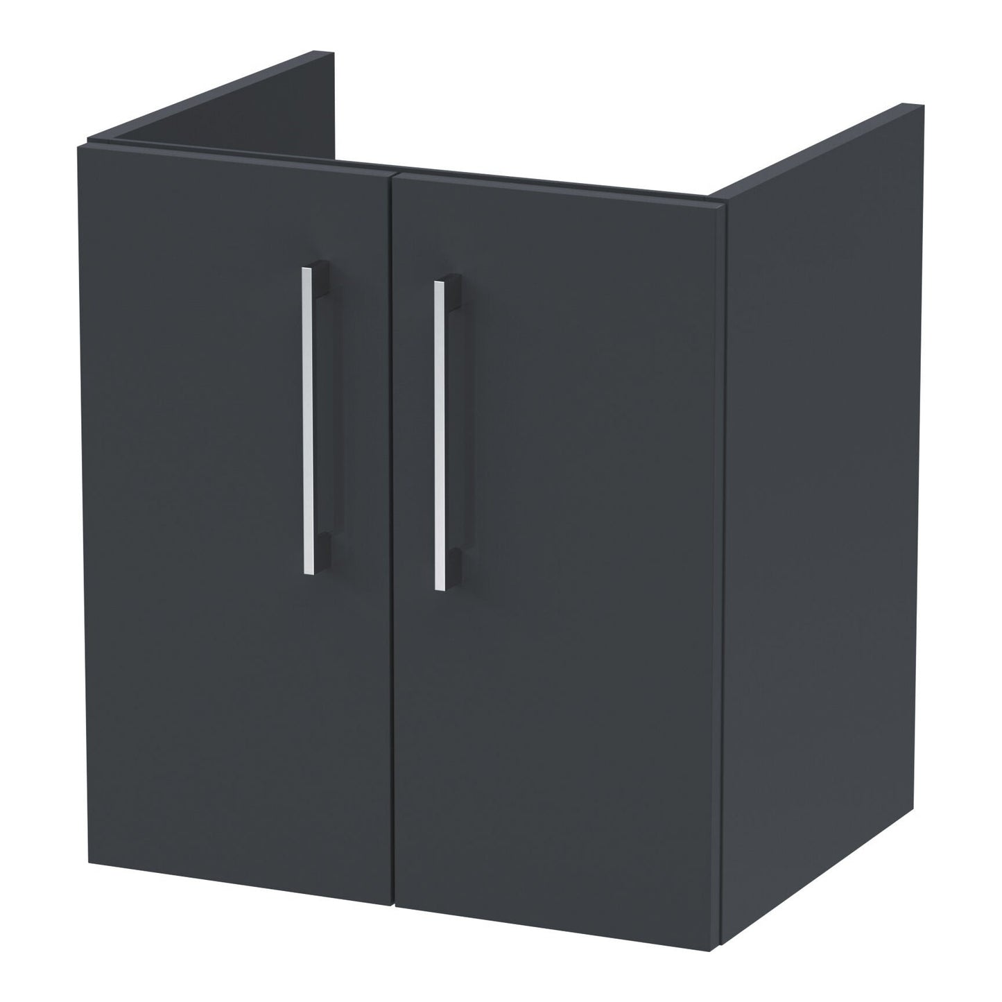 Fairford Aspri Soft Black 500mm 2 Door Wall Hung Vanity Unit