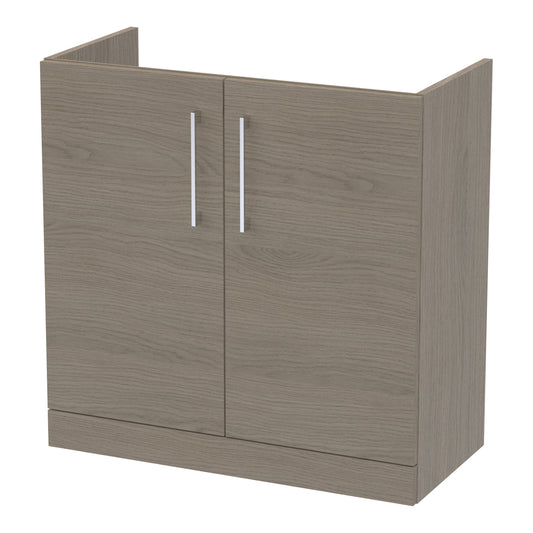 Fairford Aspri Solace Oak 800mm 2 Door Floorstanding Vanity Unit