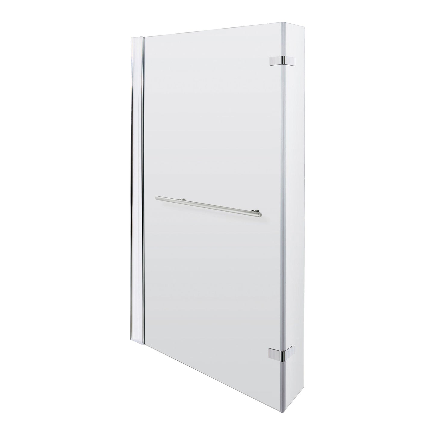 Fairford 6mm L Shaped Shower Bath Screen, Fixed at Wall with End Hinge