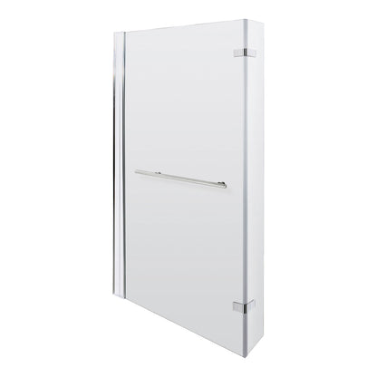 Fairford 6mm L Shaped Shower Bath Screen, Fixed at Wall with End Hinge