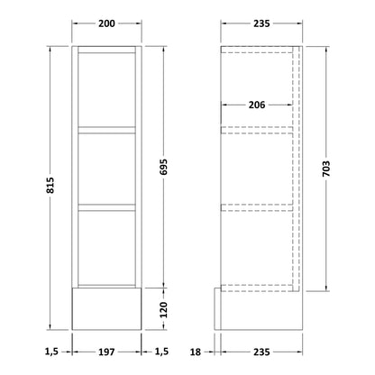 FSH3280__Line Drawings__fsh3280_furniture_v1_ld