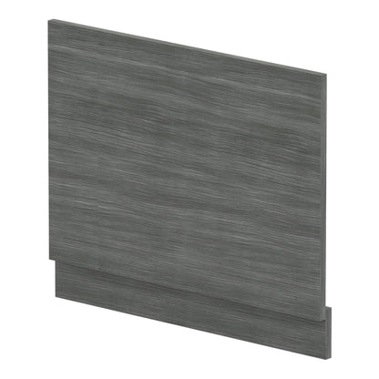 Fairford Anthracite Woodgrain 700mm Bath End Panel with Plinth