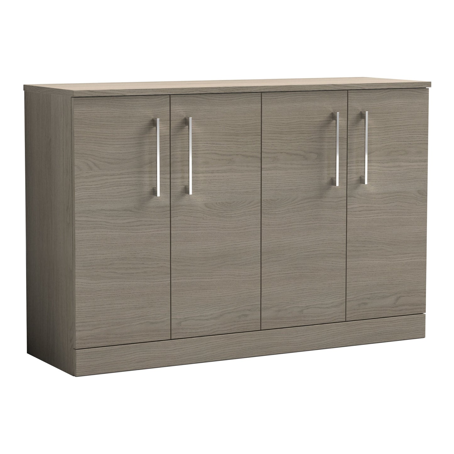 Fairford Aspri Solace Oak 1200mm 4 Door Floorstanding Vanity Unit with Worktop