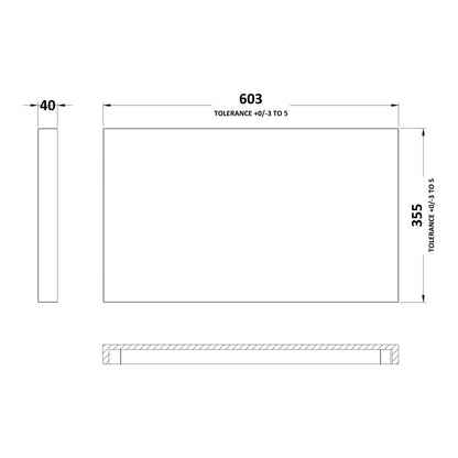 Fairford Union 600mm Full Depth Worktop