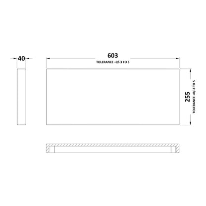 Fairford Union 600mm Slimline Worktop