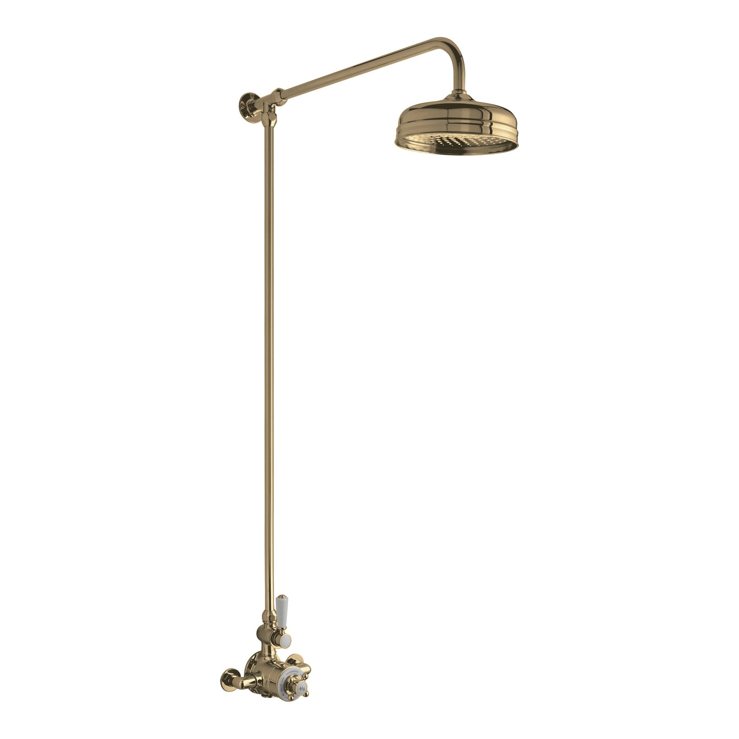 Fairford Winchester Pro Brushed Brass Dual Outlet Shower Kit