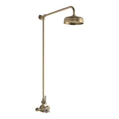 Fairford Winchester Pro Brushed Brass Dual Outlet Shower Kit