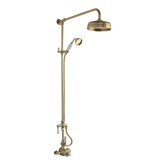 Fairford Winchester Pro Brushed Brass Single Outlet Shower Kit