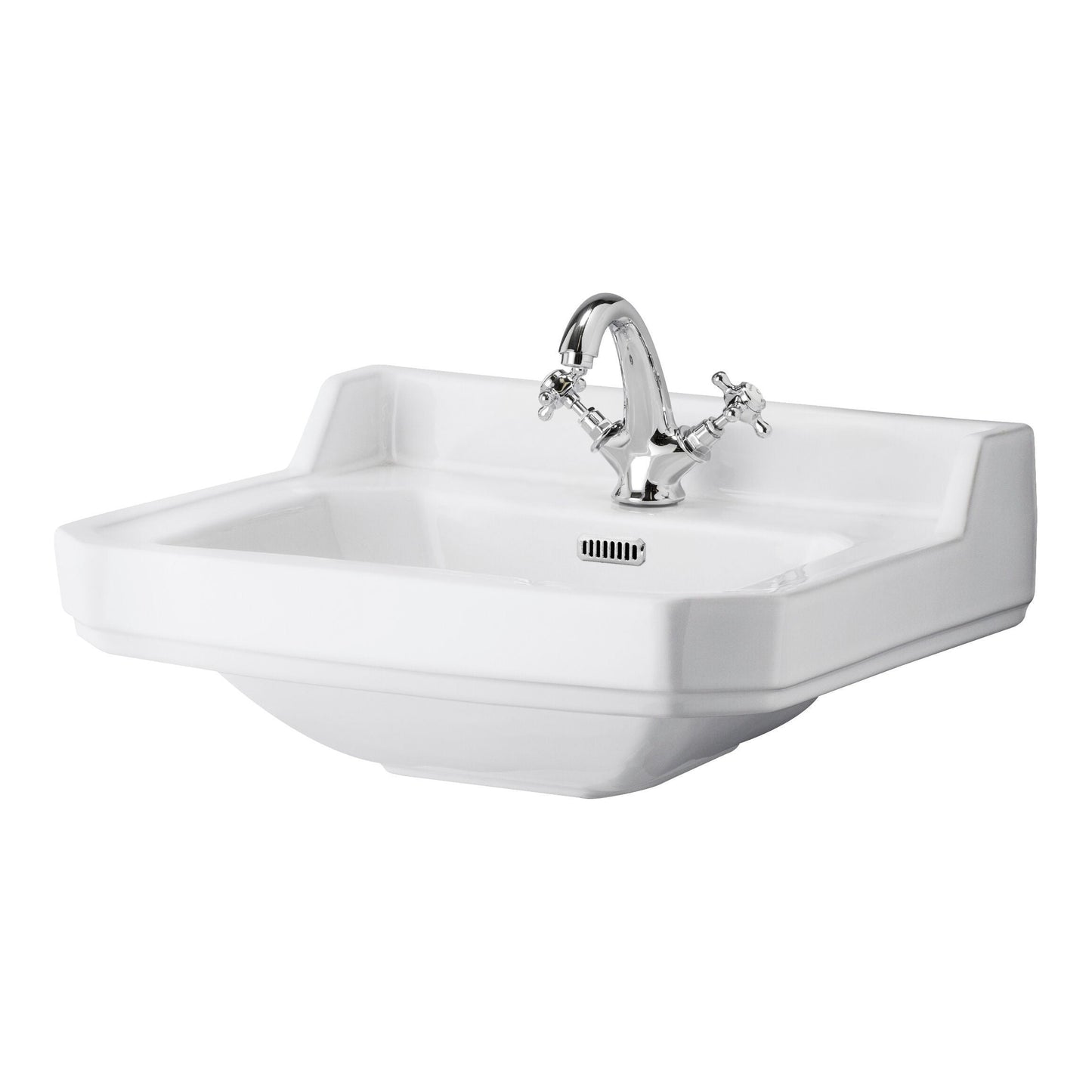 Fairford Hexam 560mm 2TH Basin with Wash Stand
